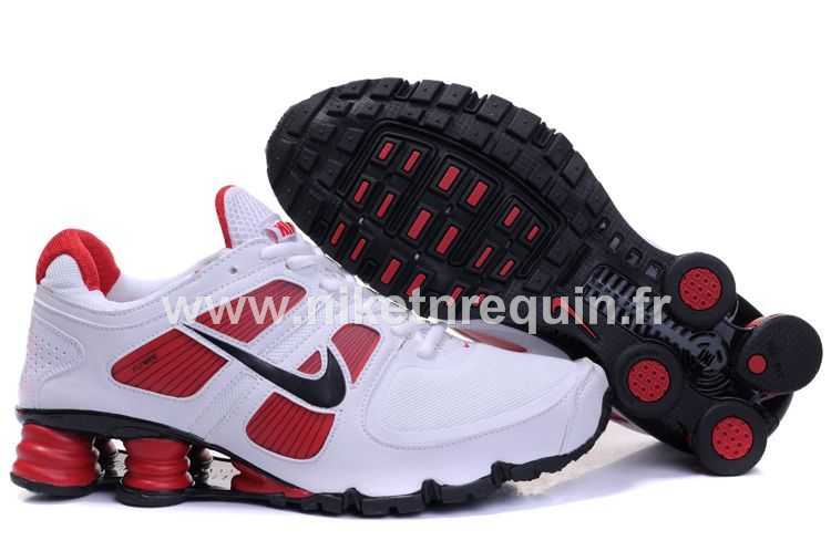 Blanc Et Rouge Nike Shox R6